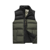 Mens Down Vest Autumn and Winter New Stand Collar Warm Thickened Vest Short