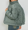 Fashion Custom Women's Quilted Puffer Padded Jacket Buttoned up Lightweight Jacket Coat