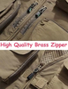Hot Sale Men's Casual Lightweight Outdoor Multi-pocket Photo Cargo Vest Jacket Fishing Work Travel