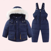 Kids Ski Jacket and Pant Snowsuit - Khaki