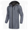 Men's Long Windproof Waterproof Lightweight Raincoat Jacket Waterproof Outdoor Hooded Jacket