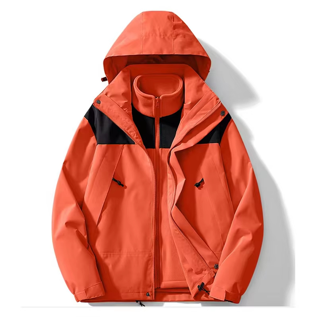 Explosive Models Unisex 3in1 Jacket Outdoor Waterproof Winter Fleece Lined Warm Hiking Windproof Jacket