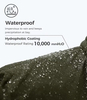 Men's Skiing Snowboard Snowmobile 3 in 1 Water Resistant Windproof Ski Jacket With Detachable Down Inner Jacket