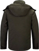 Men's Skiing Snowboard Snowmobile 3 in 1 Water Resistant Windproof Ski Jacket With Detachable Down Inner Jacket