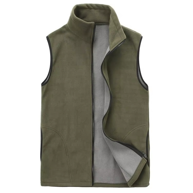 Men's Hunting Wear Polar Fleece Vest Jacket Soft Shell Waistcoat Custom Embroidery Logo Winter Warm Men's Vests
