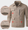 Cotton Long Sleeve Shirt Male Summer Welder Wear Anti-ironing Labor protection Suit Shirt Coat