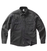 Vintage Heavy Cargo Shirt Men's Thick Twill Loose American Casual Shirt