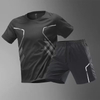 New Trend Men's Sport Suits With Pocket Two-piece Running Sport Suits