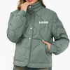 Fashion Custom Women's Quilted Puffer Padded Jacket Buttoned up Lightweight Jacket Coat