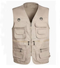 Custom Private Label 100% Cotton Men's Multi-pocket Outdoor Cargo Vest for Fishing Hunting Hiking Travel
