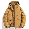 Unisex 3-in-1Ski Mountaineering Jacket - Detachable Fleece Lined Winter Coat with Stand Collar for Hiking & Snow Sports