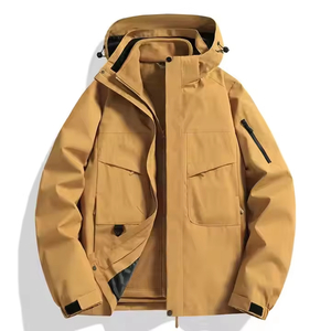 Unisex 3-in-1Ski Mountaineering Jacket - Detachable Fleece Lined Winter Coat with Stand Collar for Hiking & Snow Sports