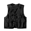 New Trend Men's Hip Hop Sleeveless Jacket Multi-Pocket Outdoors Vests