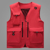 Fashion Breathable Lightweight Quick Dry Utility Outdoor Fishing Cargo Vest with Multi-Pocket Mesh Lining Zipper