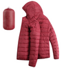 2025 OEM Men's Down Puffer Jacket With Hood Packable Lightweight Puffy Bubble Hooded Winter Coat Light Thin Insulated