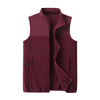 Fashion Contrast Color Casual Polyester Men Soft Fleece Vest Micro Fleece Gilet for Men Outdoor Jacket
