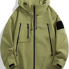 Outdoor Men Jacket Water Resistant Quick Dry Windbreaker Hooded Varsity Jackets for Mountain