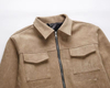 Hot Sale Customized Fake Suede Jacket With Thick Zipper and Big Pockets Is a Hot Seller of Cargo Trucker Coats