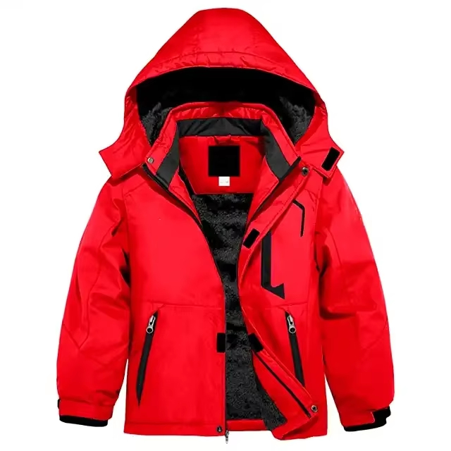Winter Children Outdoor Jacket OEM Custom Logo Boys Snowboard Jackets Warm Snowsuit Jacket for Sports