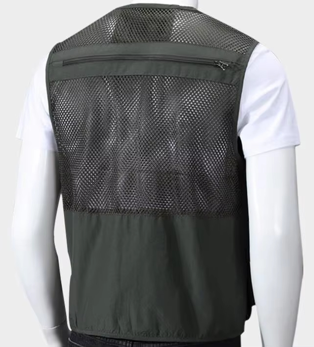 Outdoor Multi-pocket Vest Male Photography Vest Fishing Tour Vest With Custom logo