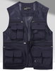 Multi-functional Vest Male Spring and Autumn Multi-pocket Photographer Fishing Vest Overalls Summer Director Plus Size