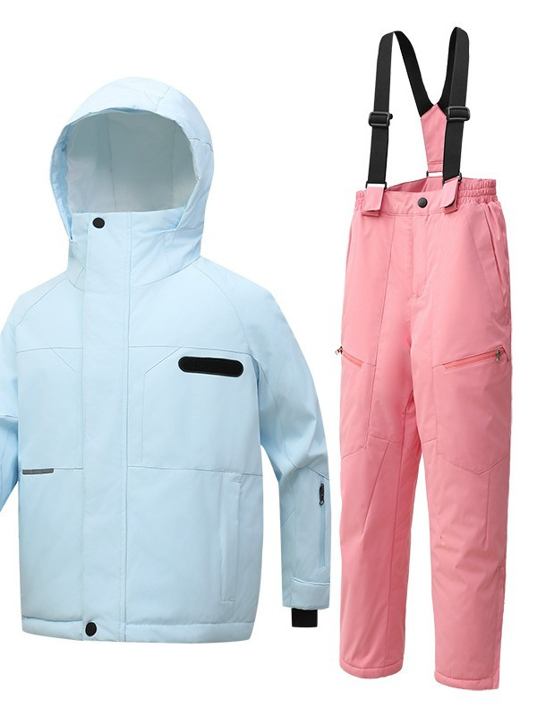 Kids Ski Jacket and Pant Set - Blue