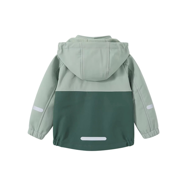 Softshell Jacket Windproof Waterproof Hooded Fleece Outwear for Baby Kids Coats Children's Clothing for Girl