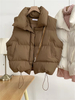 Fashion Autumn Winter Women's Light Jacket Plush Warm Coat Skin-Friendly Jacket With Pocket Zip Sleeveless Vest