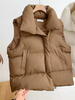 Fashion Autumn Winter Women's Light Jacket Plush Warm Coat Skin-Friendly Jacket With Pocket Zip Sleeveless Vest