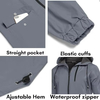 Men's Long Windproof Waterproof Lightweight Raincoat Jacket Waterproof Outdoor Hooded Jacket