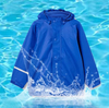 Children's PU Polyester Raincoat Windproof and Waterproof Rain Jacket for Student Traveling Camping