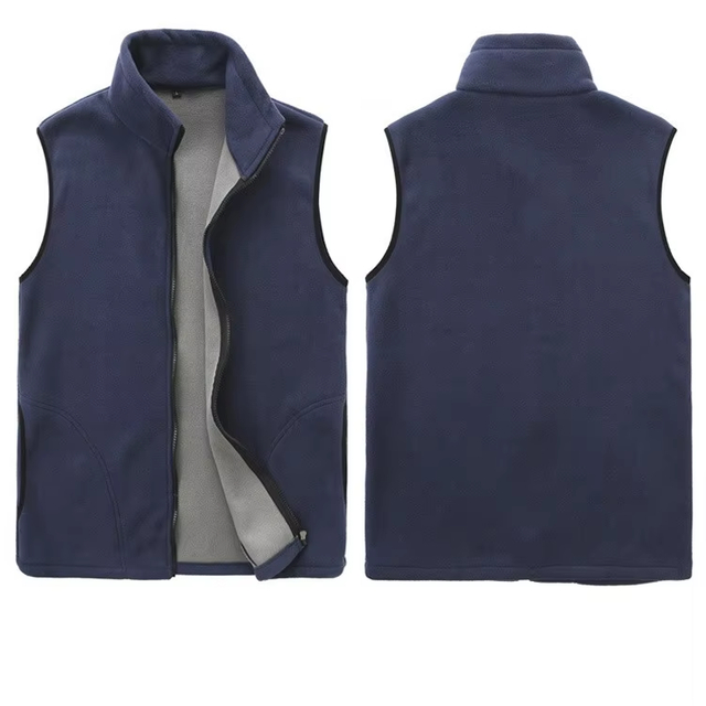 Men's Hunting Wear Polar Fleece Vest Jacket Soft Shell Waistcoat Custom Embroidery Logo Winter Warm Men's Vests