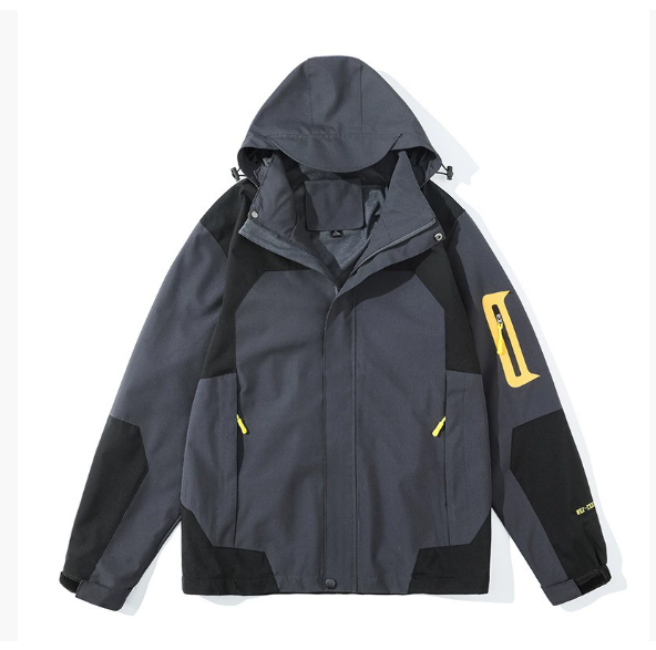 Womens and Mens Lightweight Color-Blocked Hooded Jacket 